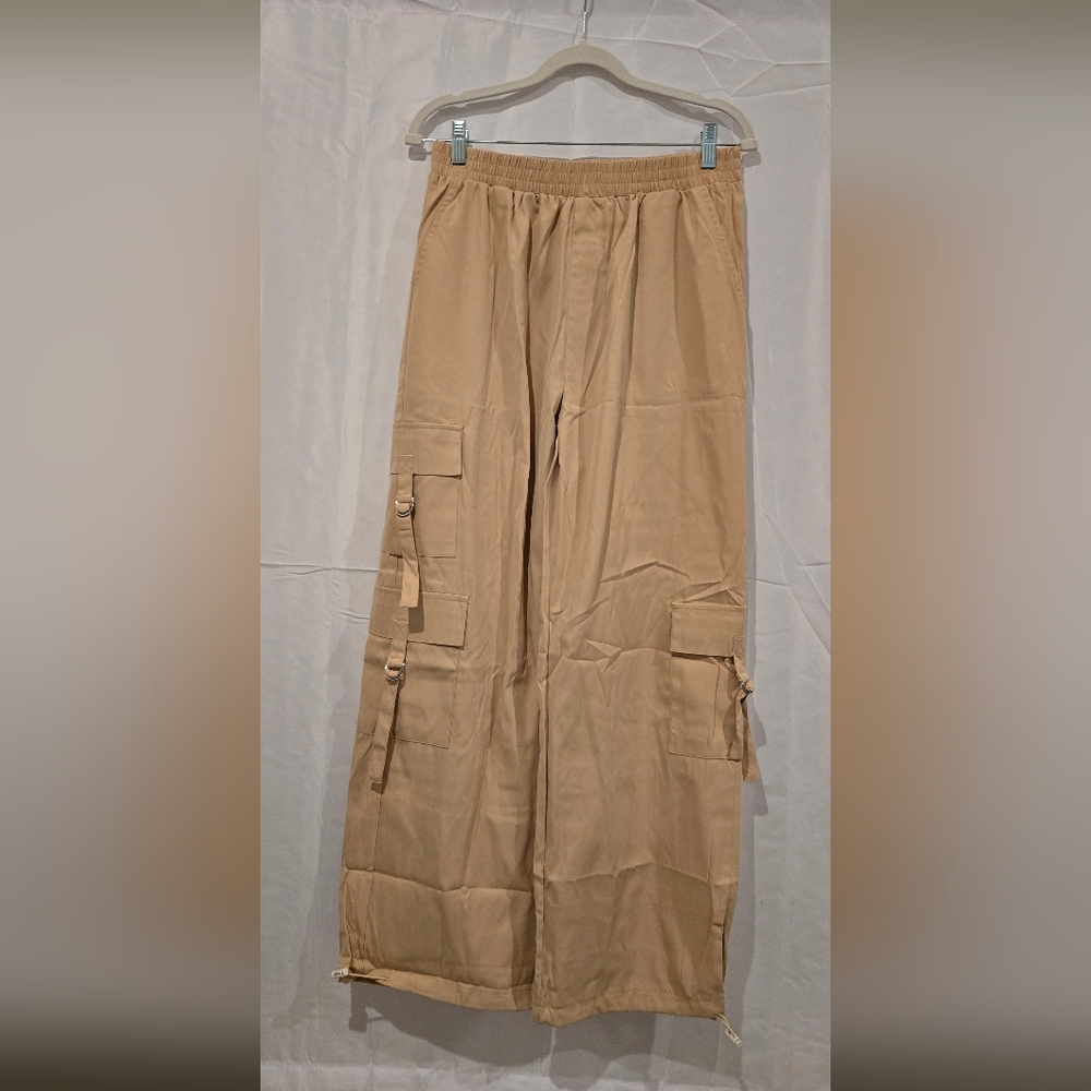 Women's Casual Utlity Cargo Pants - Tan